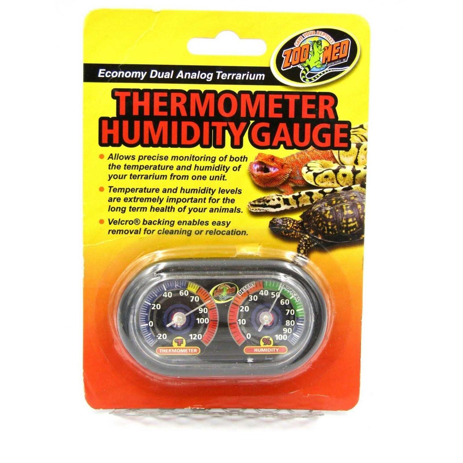 Zoo Med Digital Thermometer Humidity Gauge - Zenithce