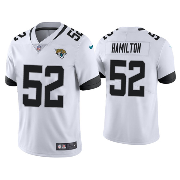 Jacksonville Jaguars #52 Davon Hamilton White Vapor Untouchable Limited Stitched Jersey - Zenithce
