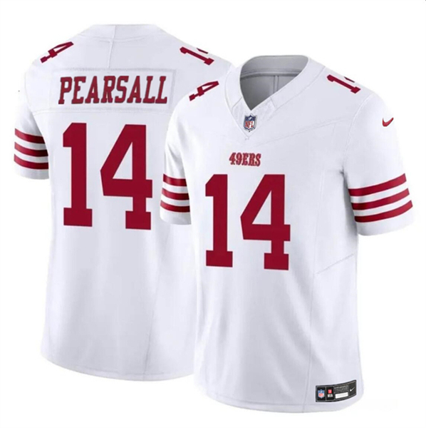San Francisco 49ers #14 Ricky Pearsall White 2024 Draft F.U.S.E. Vapor Untouchable Limited Stitched Jersey - Zenithce