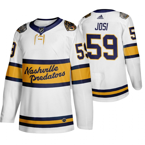 Nashville Predators #59 Roman Josi White Stitched Adidas Jersey - Zenithce