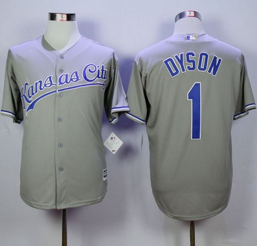 Royals #1 Jarrod Dyson Grey New Cool Base Stitched Jersey - Zenithce