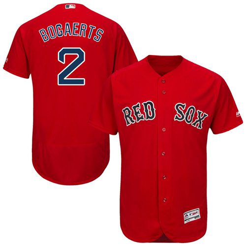Red Sox #2 Xander Bogaerts Red Flexbase Authentic Collection Stitched Jersey - Zenithce