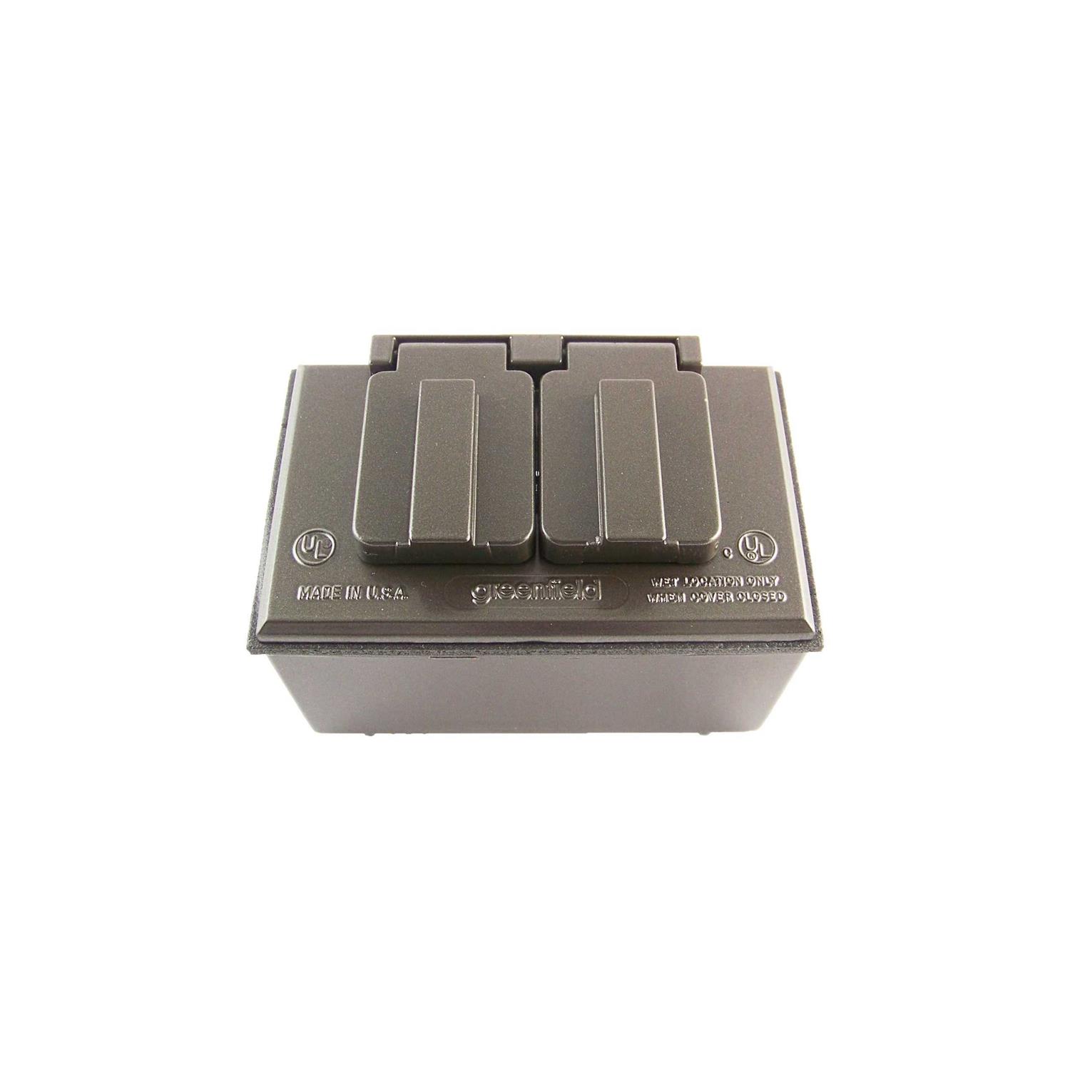 Greenfield Cgfihps Horizontal 1-Gang Gfci Weatherproof Outlet Box Cover - Zenithce