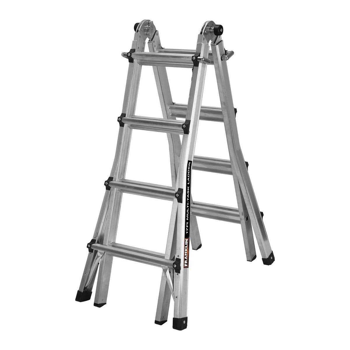 Franklin 14 ft. Reach, Type I, 250 lb. Portable Telescoping Ladder - Zenithce
