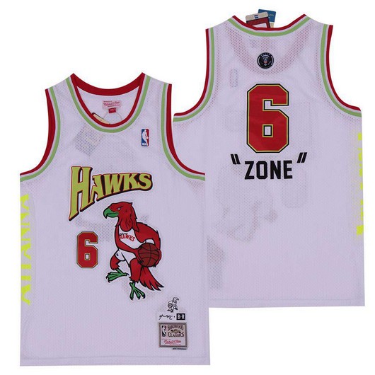 Atlanta Hawks #6 Future White Remix Jersey - Zone - Zenithce