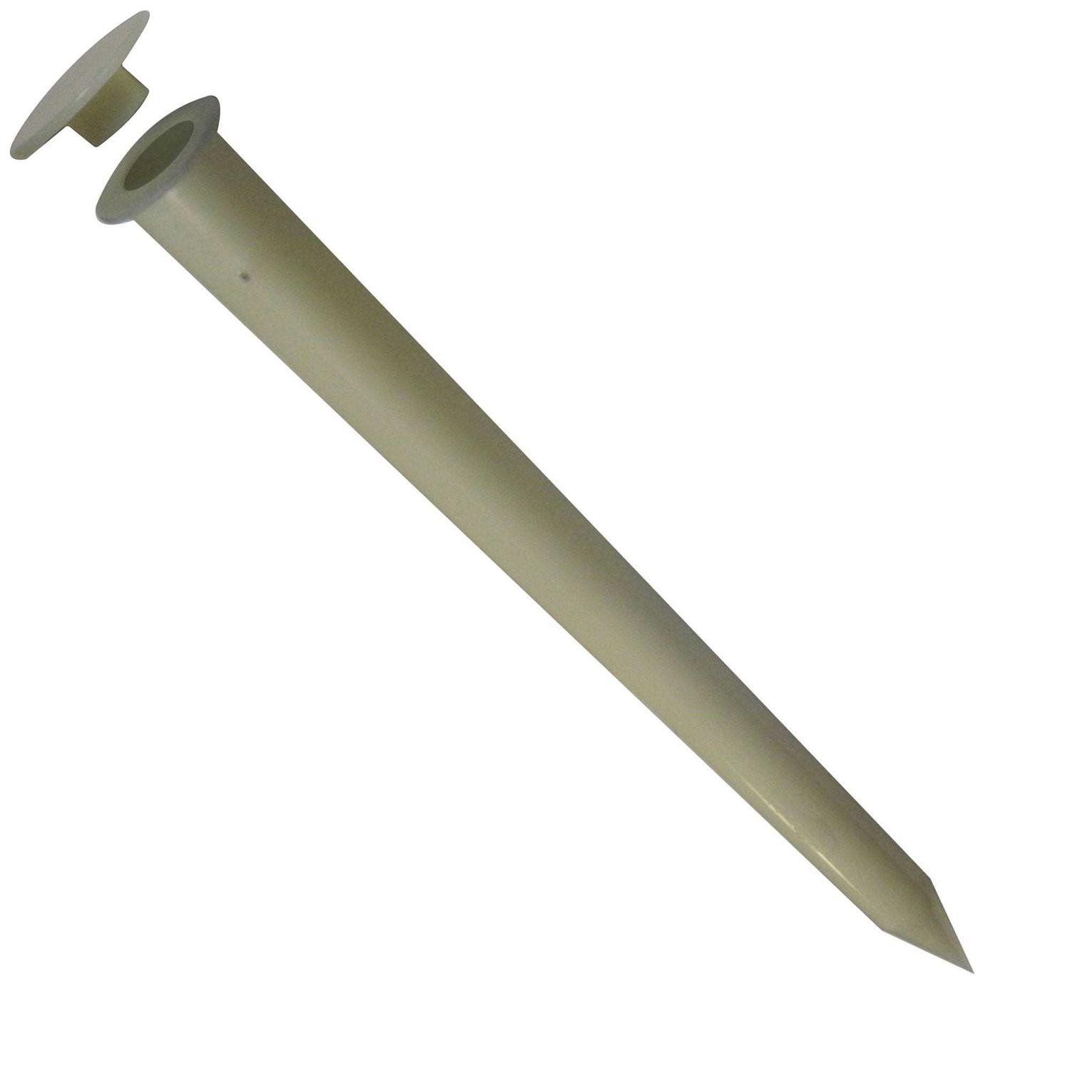 Pool Fence DIY 4×0.625 Plastic Sleeve and Cap in Gray - Zenithce
