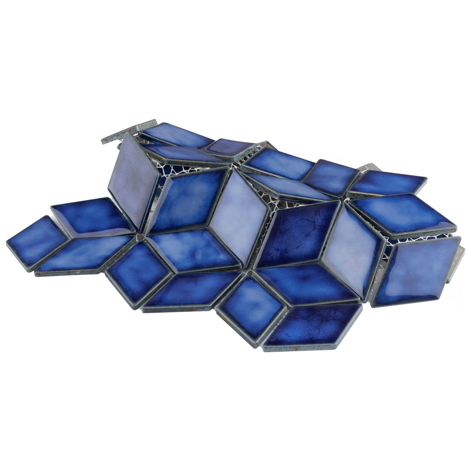 Merola Tile Rhombus Porcelain Mosaic Tile - Zenithce