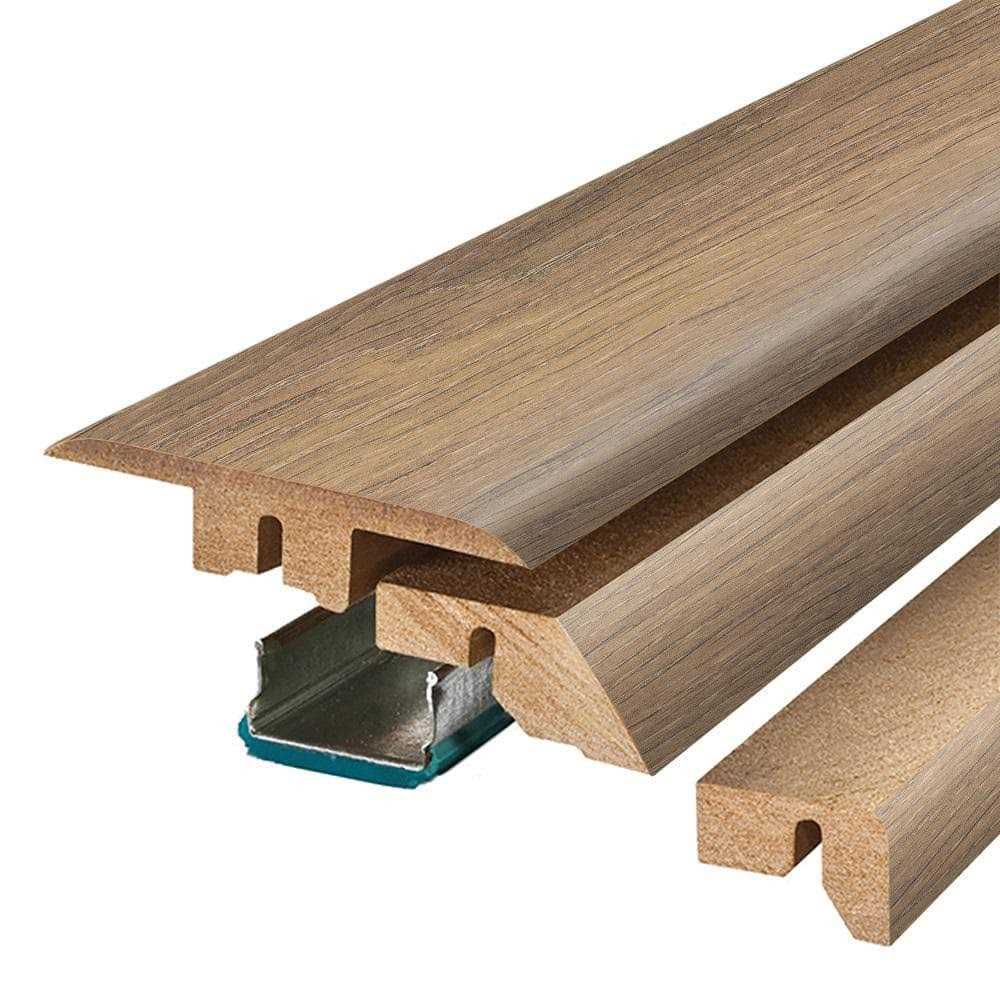 Performance Accessories Pewter 0.75 in. T x 2.37 in. W x 78.7 in. L Laminate 4-in-1 Molding - Zenithce