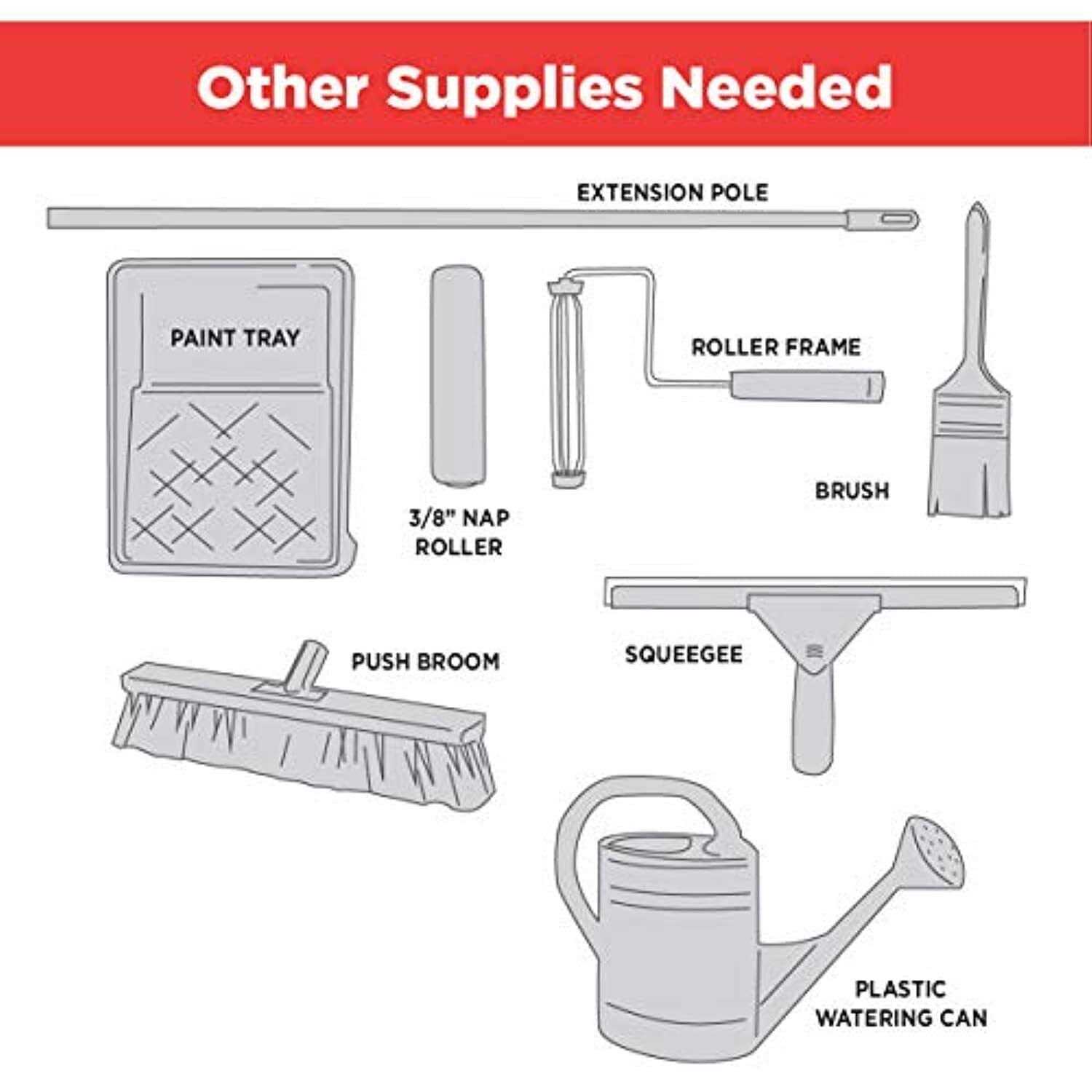 Rust-Oleum Garage Floor Coating Kit RockSolid Dark Gray 76 oz 317286 - Zenithce