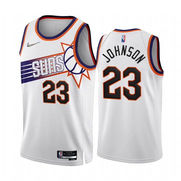 Phoenix Suns #23 Cameron Johnson 2022-23 White 75th Anniversary Association Edition Stitched Jersey - Zenithce