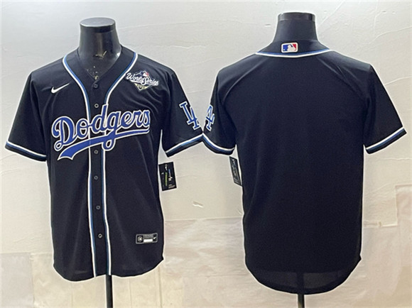 Los Angeles Dodgers Blank Black Fashion 2025 World Series Cool Base Stitched Jersey - Zenithce