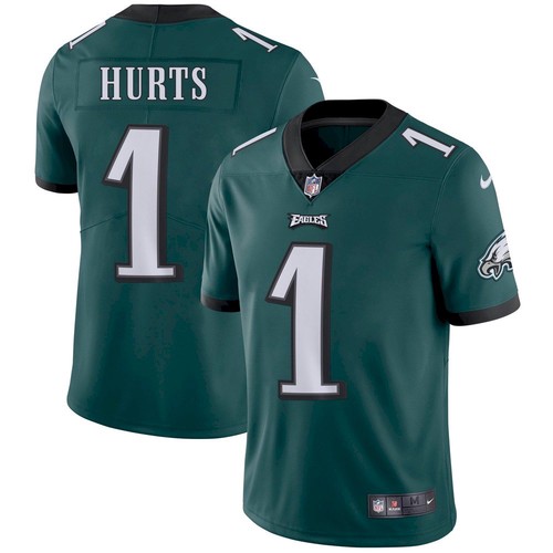 Eagles #1 Jalen Hurts Green Vapor Untouchable Limited Stitched Jersey - Zenithce