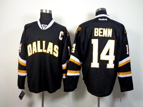 Stars #14 Jamie Benn Black Stitched Jersey - Zenithce