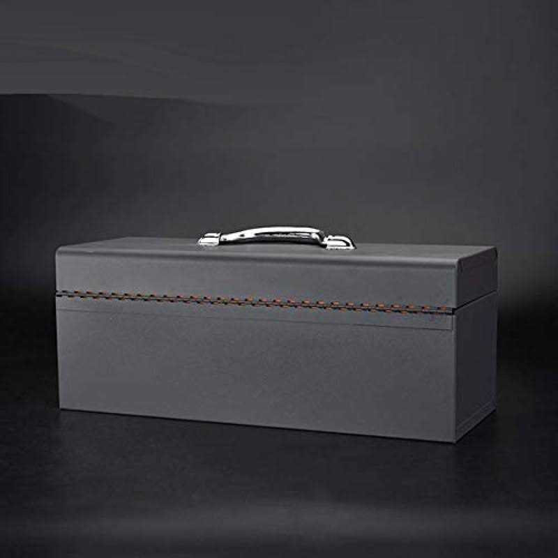 Edward Tools Metal ToolBox Heavy Duty Portable Tool Box with Organizer 19 - Zenithce