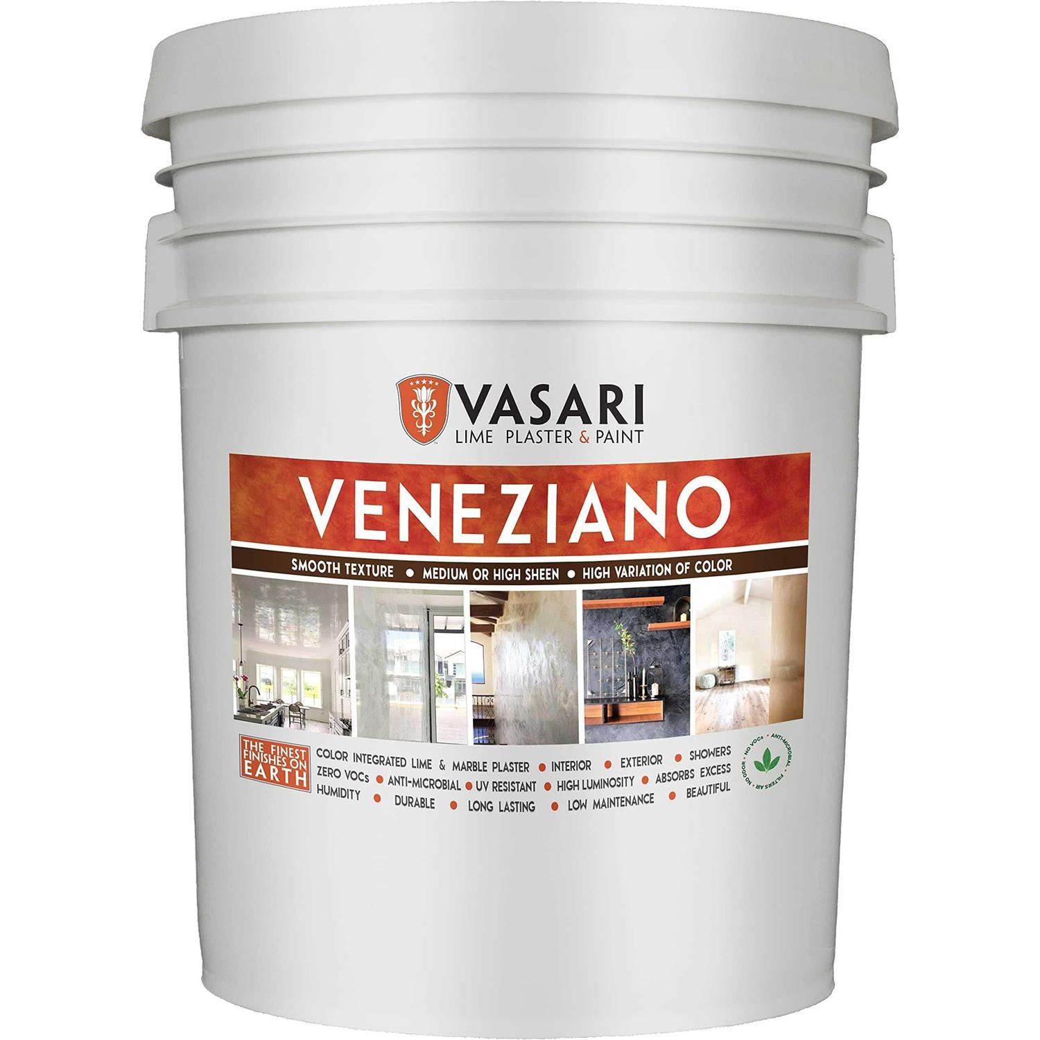 VASARI Lime Plaster & Paint Veneziano Plaster Made from Natural Lime and Powdered Marble - Zenithce