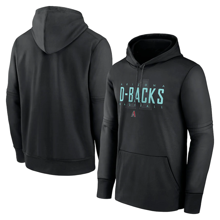 Arizona Diamondbacks Black Pregame Performance Pullover Hoodie - Zenithce