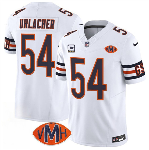 Chicago Bears #54 Brian Urlacher White 2025 F.U.S.E. With 4-Star C Patch VMH Patch Vapor Untouchable Limited Football Stitched Jersey - Zenithce