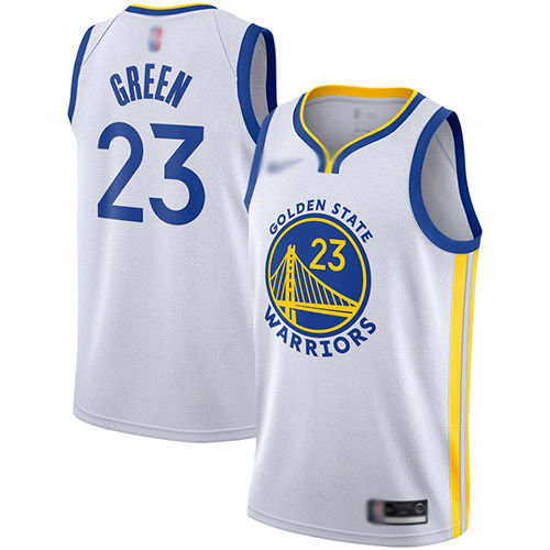Warriors #23 Draymond Green White Swingman Association Edition 2019-2020 Jersey - Zenithce