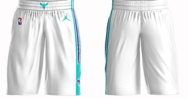 Jordan Brand White Charlotte Hornets Icon Swingman Shorts - Zenithce