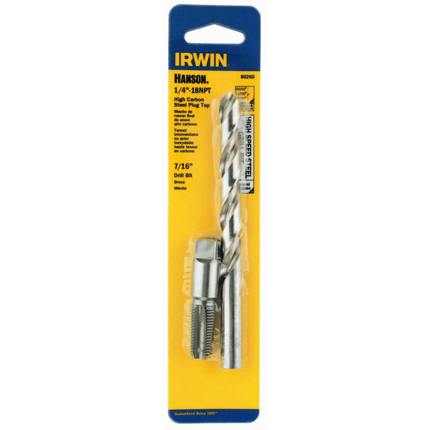 Irwin 80238 Tap and Drill Bit Set - Zenithce