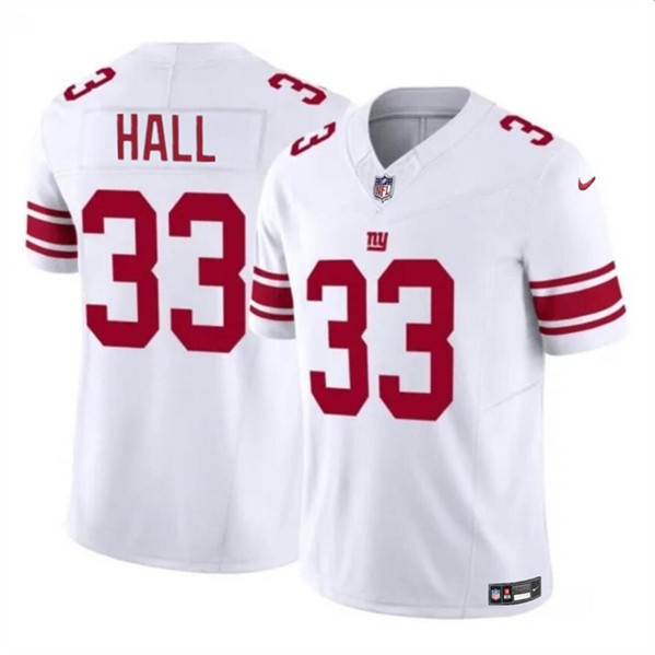 New York Giants #33 Hassan Hall White 2023 F.U.S.E. Vapor Untouchable Limited Stitched Jersey - Zenithce