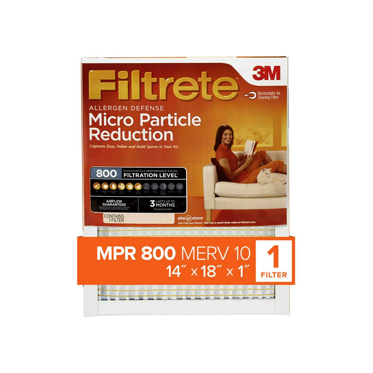 Filtrete Allergen Defense Micro Particle Reduction HVAC Furnace Air Filter - Zenithce