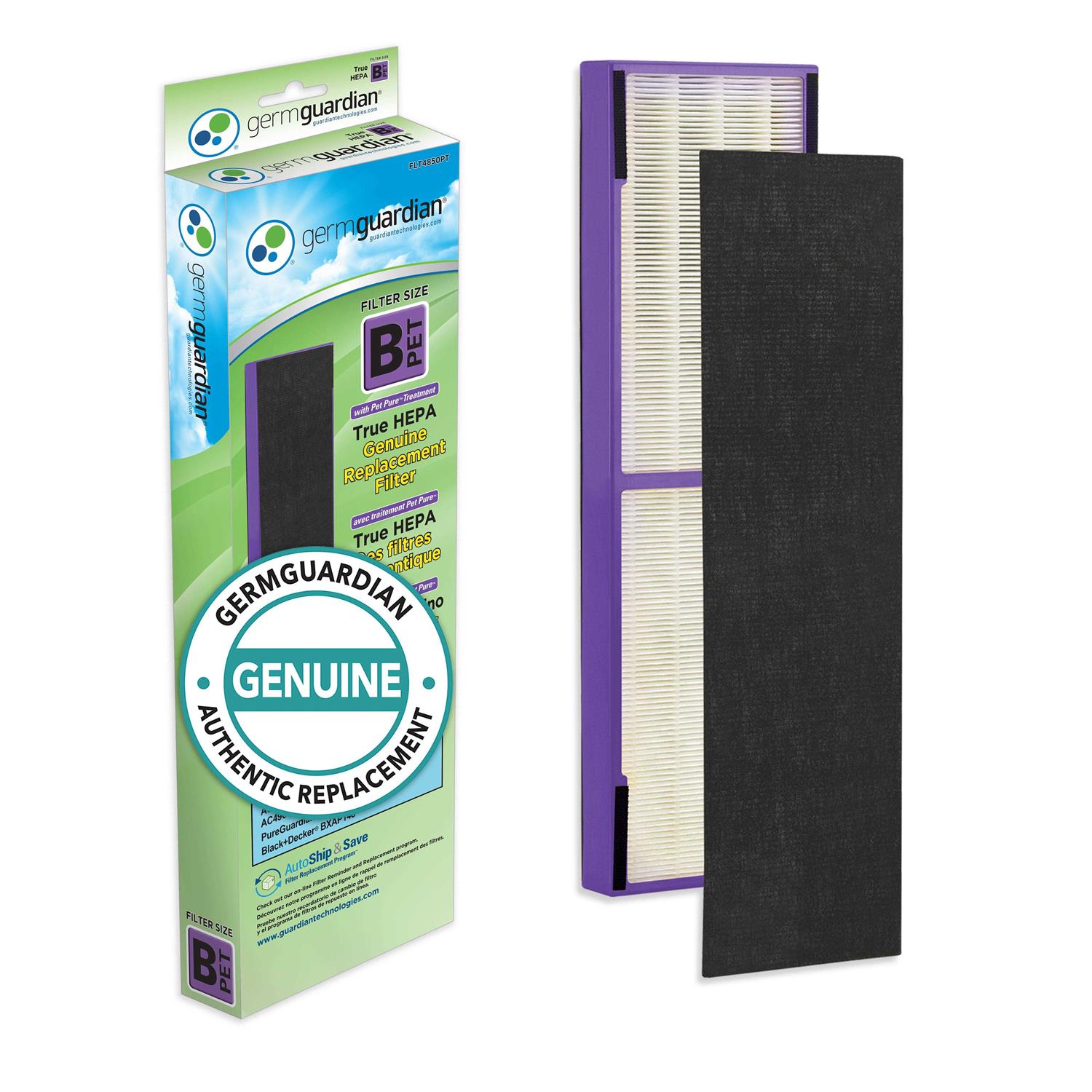 GermGuardian Air Purifier Filter FLT5000 Genuine HEPA Replacement Filter C for AC5000 - Zenithce