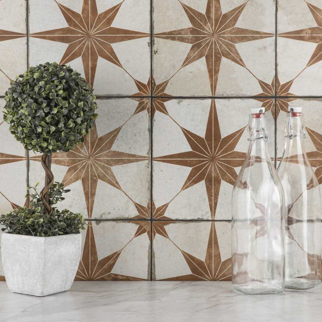 Merola Tile Kings 18 x 18 Ceramic Patterned Wall & Floor Tile - Zenithce
