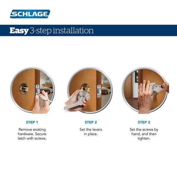Schlage FE789WB-CEN-LAT Encode WiFi Enabled Electronic Keypad Latitude Door Lever with Century Trim - Zenithce