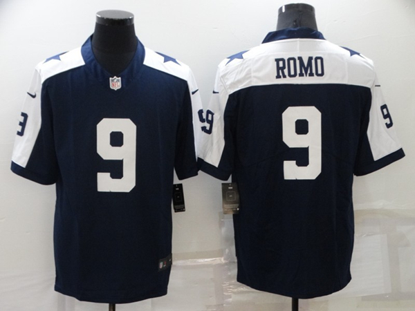 Dallas Cowboys #9 Tony Romo Navy White Stitched Jersey - Zenithce