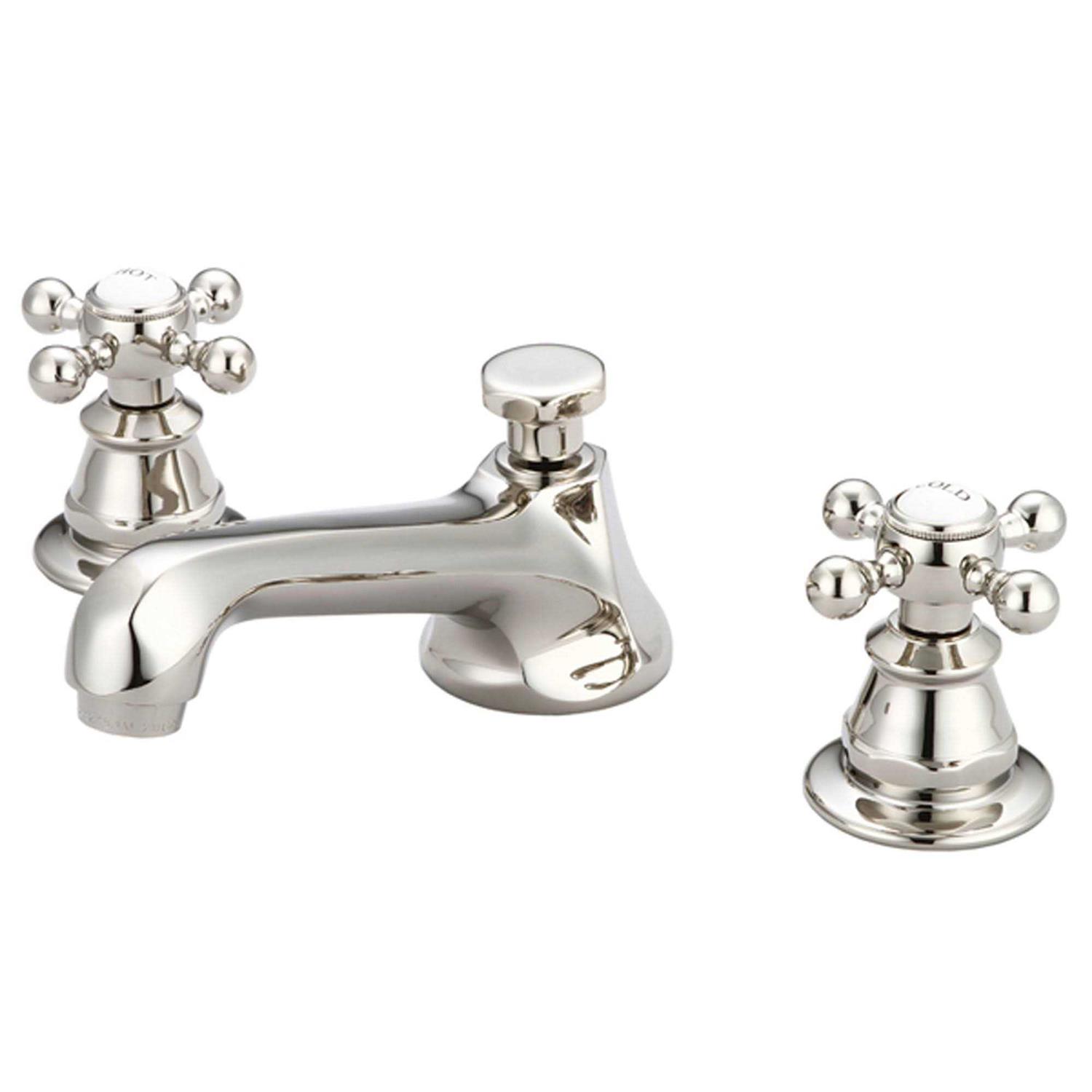 Water Creation American 20th Century Classic Widespread Lavatory Faucet with Pop-Up Drain - Zenithce