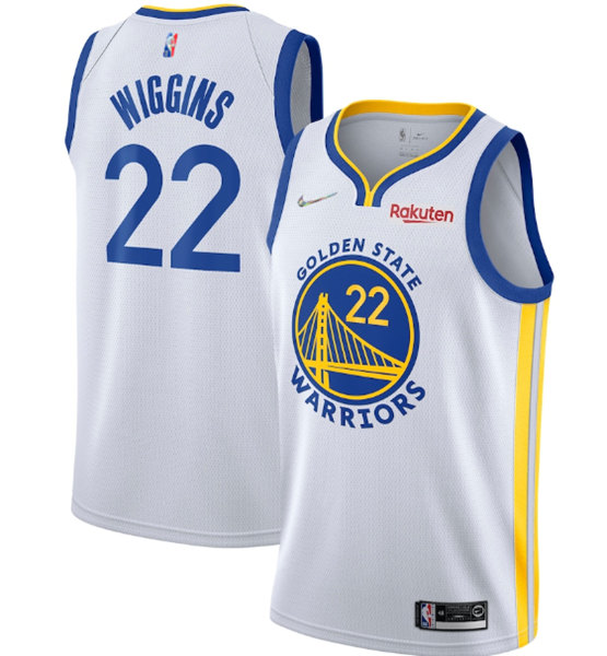 Golden State Warriors #22 Andrew Wiggins 2022 White 75th Anniversary Stitched Jersey - Zenithce