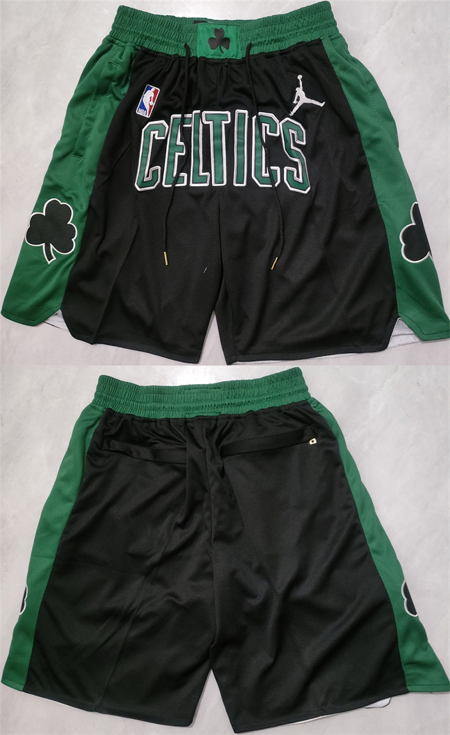 Boston Celtics Black Shorts (Run Small) - Zenithce