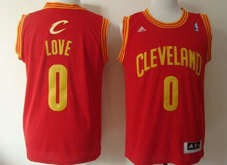 Cleveland Cavaliers #0 Kevin Love Revolution 30 Swingman Red Jersey - Zenithce