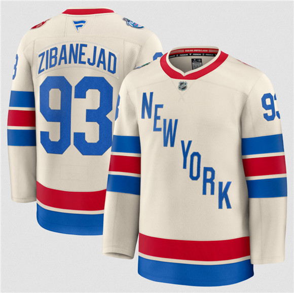 New York Rangers #93 Mika Zibanejad Cream 2026 Winter Classic Stitched Jersey - Zenithce