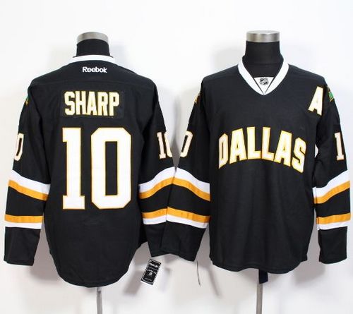 Stars #10 Patrick Sharp Black Stitched Jersey - Zenithce