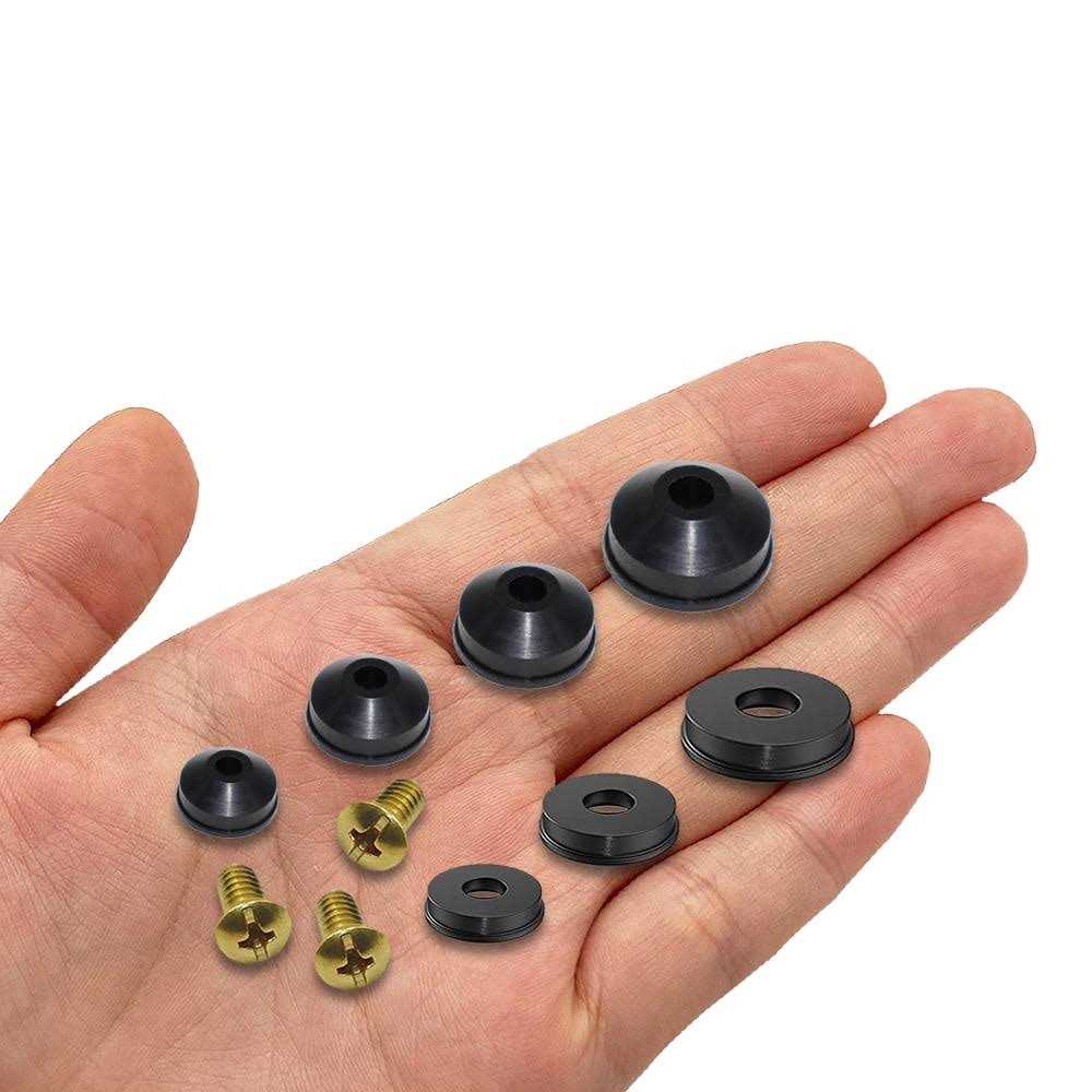 Xbvv 106 Pcs Faucet Washer Assortment Kit with Assorted Flat and Beveled Rubber Washers for Outdoor Garden Faucet Stem Leak Worn Replacement Repair - Zenithce