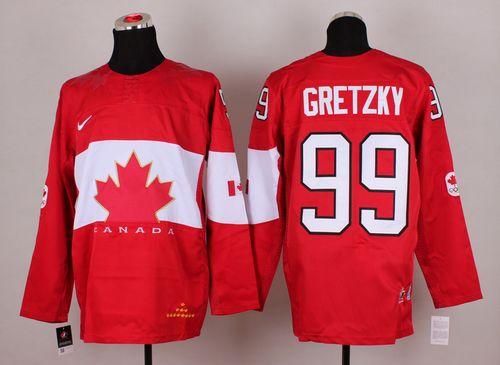 Olympic 2014 CA. #99 Wayne Gretzky Red Stitched Jersey - Zenithce