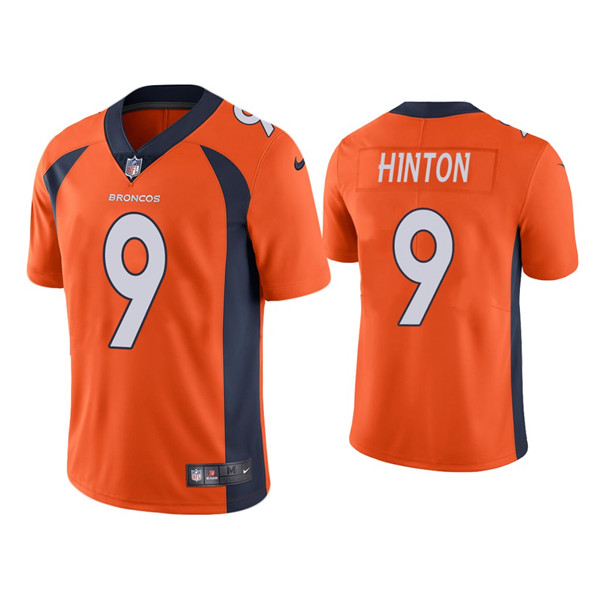 Denver Broncos #9 Kendall Hinton Orange Vapor Untouchable Limited Stitched Jersey - Zenithce