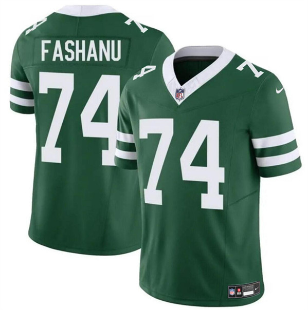 New York Jets #74 Olu Fashanu Green 2024 F.U.S.E Throwback Limited Stitched Jersey - Zenithce