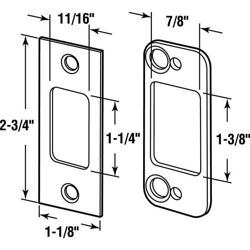 Defender Security Stainless Steel Lock and Door Reinforcer Finish MP9454 - Zenithce