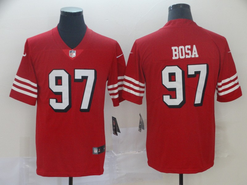 San Francisco 49ers #97 Nick Bosa New Red Color Rush Limited Stitched Jersey - Zenithce