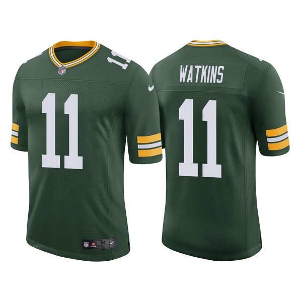 Green Bay Packers #11 Sammy Watkins Green Stitched Football Jersey - Zenithce