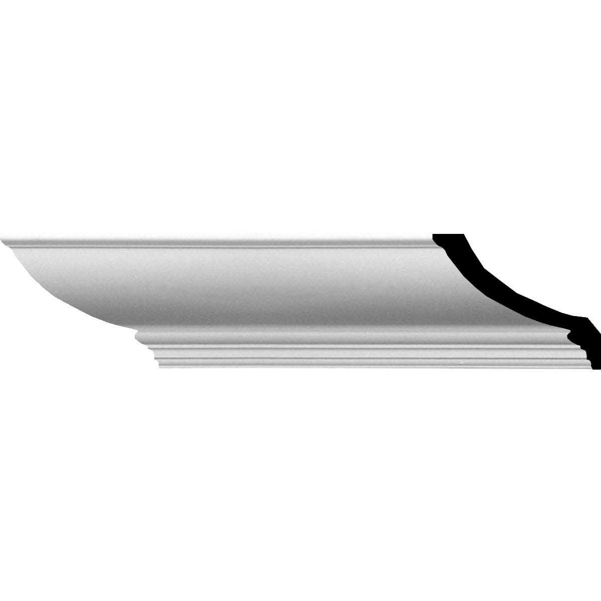 Ekena Millwork MLD02X01X02RE Reece Traditional Smooth Crown Moulding - Zenithce