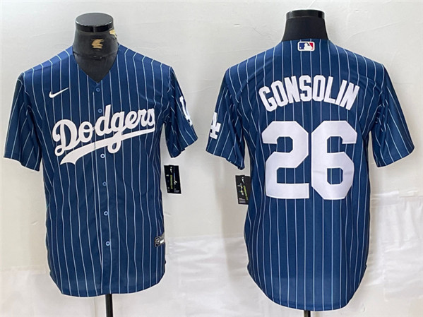 Los Angeles Dodgers #26 Tony Gonsolin Blue Cool Base Stitched Jersey - Zenithce