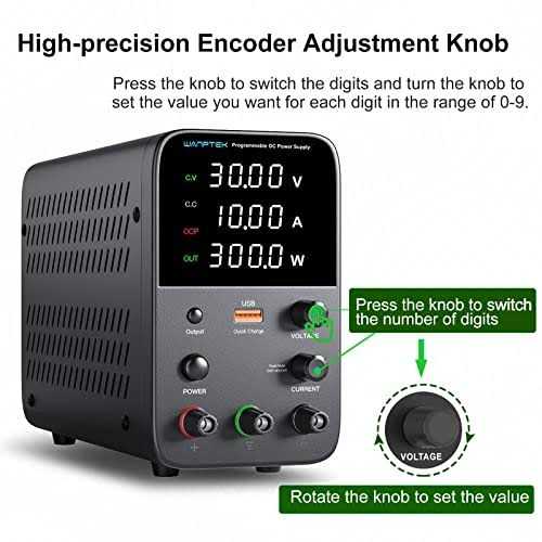 Wanptek Dc Power Supply Variable Adjustable Switching Regulated Power Supply with Encoder Coarse & Fine Adjustments Knob - Zenithce