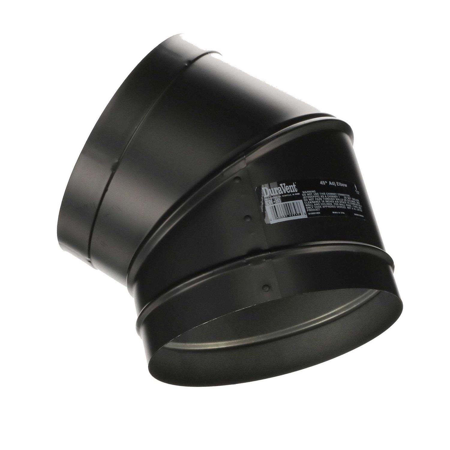 DuraVent 45-Degree DuraBlack Elbow 6DBK-E45 - Zenithce