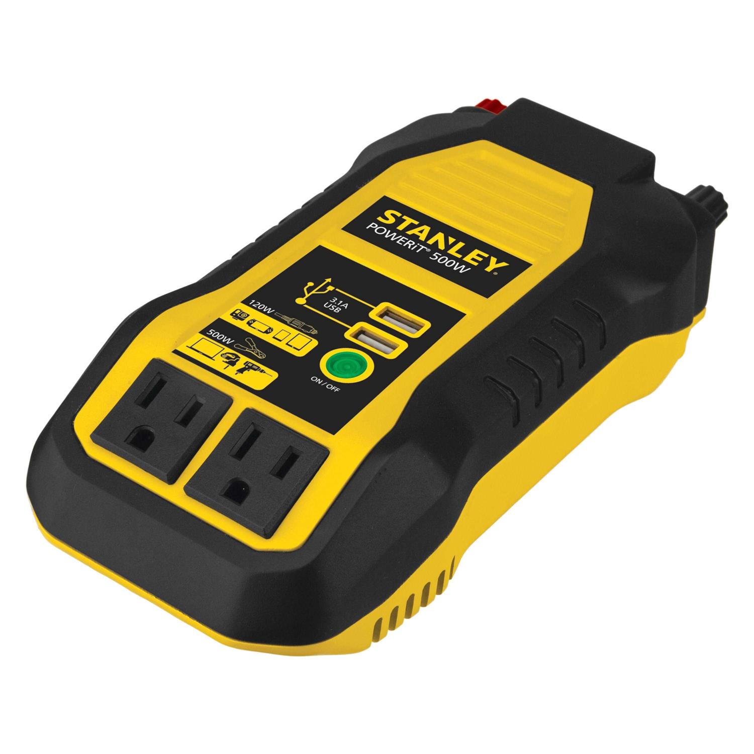 Stanley Pi500ps 500-Watt-Continuous Power Inverter - Zenithce
