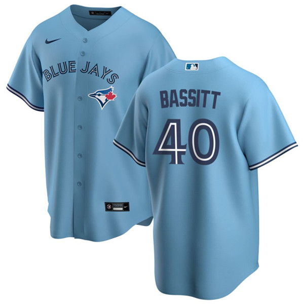 Toronto Blue Jays #40 Chris Bassitt Light Blue Cool Base Stitched Jersey - Zenithce