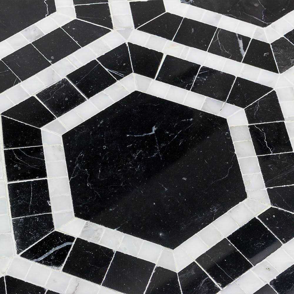 Zeta Random Sized Marble Honeycomb Mosaic Wall & Floor Tile Ivy Hill Tile - Zenithce